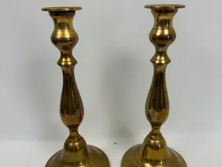 2 stk. retro stager i messing 