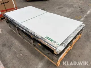 Lot med blandet plader i stål og plast