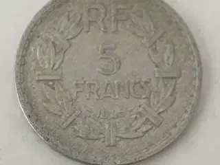 5 Francs 1945 France