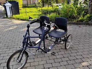 SUPER FIN 2 PERSONERS HANDICAPCYKEL  MED STOLESÆDE