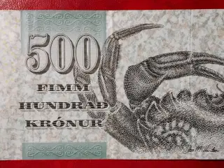 FÆRØERNE 500 KRÓNUR / KRONER 2011 Strandkrabben