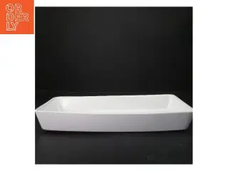Hvid rektangulært fad fra d&#39;eco (str. 39,5x19,5 cm)