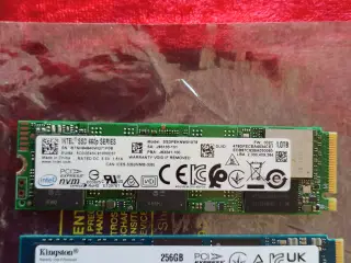 2 stk Nvme 1Tb + 256gb