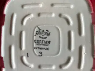 Retro Rørstrand Gratina ovnfast (4 dele)