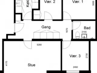85 m2 lejlighed i Skive