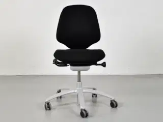 Rh mereo 200 kontorstol med sort polster og grå fod