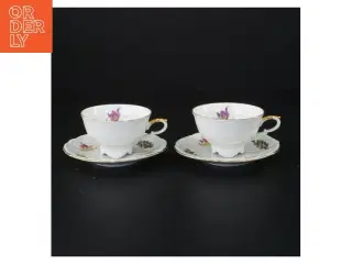 Porcelænskopper med underkopper (str. 12 x 6 cm)