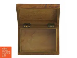 Antik Intarsia trææske (str. 11x8x3,5 cm)
