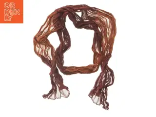 Brun tørklæde (str. 320 cm)