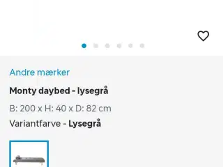 Monty daybed grå