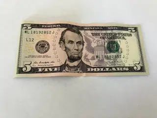 Five Dollars USA 2013