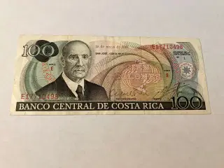 100 Colones Costa Rica 1982