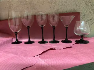 Forskellige drikkeglas