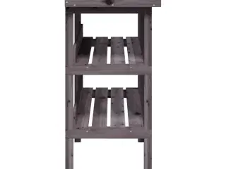 Plantebord med hylder 78x38x82,5 cm massivt grantræ