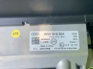 Audi mmi uden navi fra A4 fra 2017 model