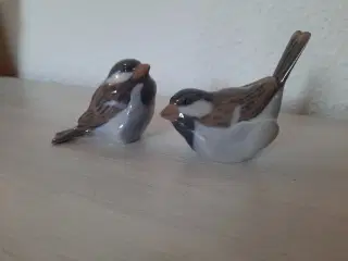 Porcelænsfigur Spurv, Optimist og Pessimist 