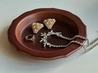 Aluminia skål, bordeaux