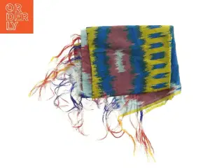 Farverigt mønstret tørklæde (str. 56x180 cm)