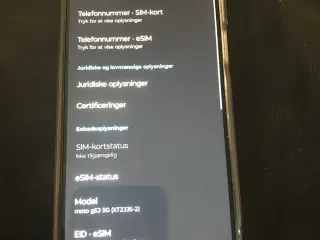 Moto g54 5g med covers stå som ny nul riser 