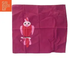 Dekorativ tekstil med fuglemotiv (str. 43x40 cm)