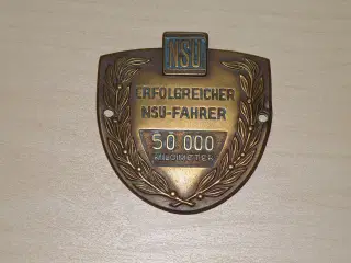 NSU -- Plakette bronze -- 50.000 km-