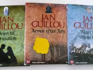 3 lydbøger fra seriern om Korstogsiden af Jan Guil