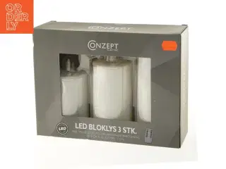 Helt nye, LED bloklys sæt 3 stk. fra Conzept