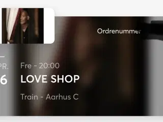 Love Shop koncert Train - 4 billetter 
