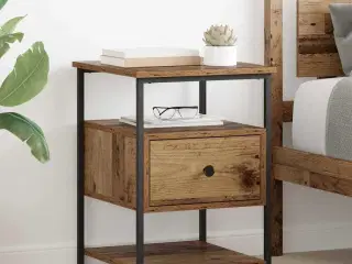 Natskab med skuffe Gammelt træ 40 x 42 x 56 cm Konstrueret træ