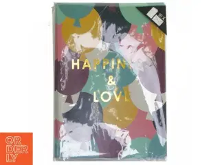 Farverige kort med tekst fra Wolly & Co (str. 10,5x15 cm)