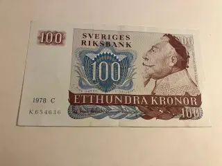 100 Kronor Sweden 1978 C