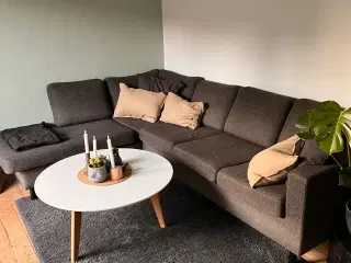 Sofa med chaiselong 