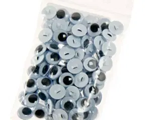 Rulleøjne 12 mm - 50 par til kreative projekter