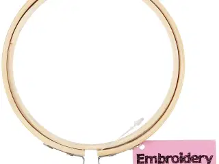 Broderiramme 10 cm - Holdbar træ og metal