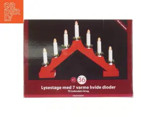Elektrisk lysestage med 7 LED-lys (str. 41x30 cm)