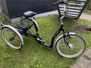 Lindebjerg seniorcykel med elmotor 3 hjul