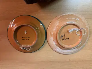 Pynte tallerkener i keramik 