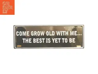 Dekorativt metalskilt