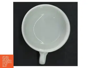 Hvid porcelænskop med underkop fra Suisse Langenthal (str. Ø. 9 cm. h. 5,5 cm)