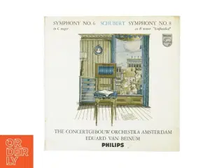 Schubert, Symphony no 6 + symphony no 8 fra Philips (str. 30 cm)