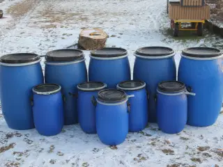 Plast tønder 30og 110 L 