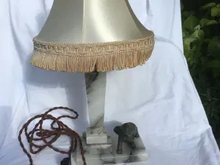 Retro marmor bordlampe