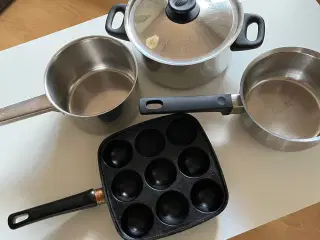 Æbleskivepande og gryder