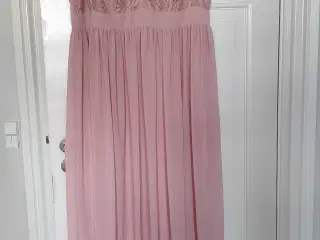 Lang kjole str xxl gl  rosa
