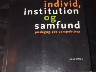 Individ institution og samfund 