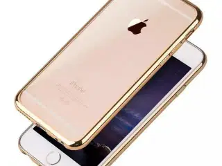 Guld silikone cover til iPhone 
