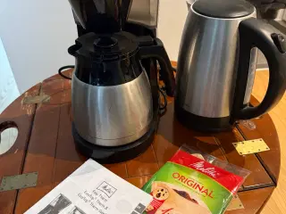 Kaffekande og elkedel