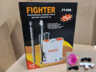 Rygsprøjte 16 liter, elektrisk med opladeligt batteri.