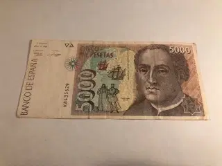 5000 pesetas Spain