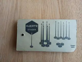 Hjertestager - 6 stk. grøn - Paro Design